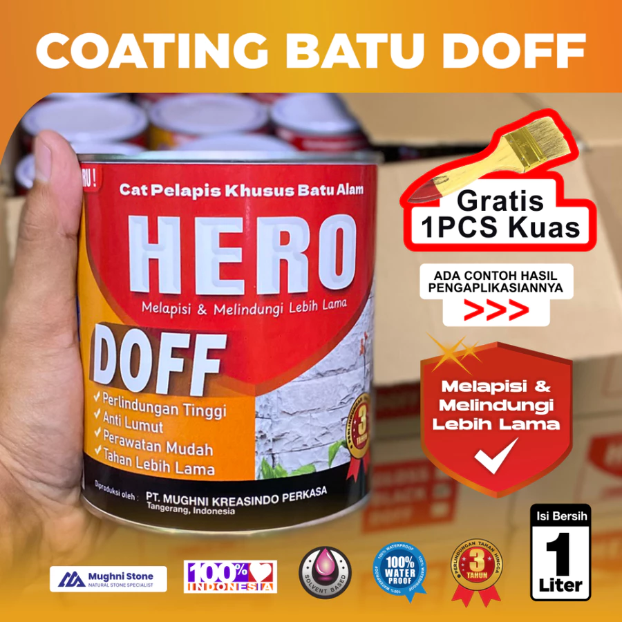 HERO Coating Doff – Cat Pelapis Batu Alam