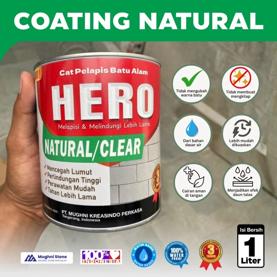 HERO Coating natural – Cat Pelapis Batu Alam