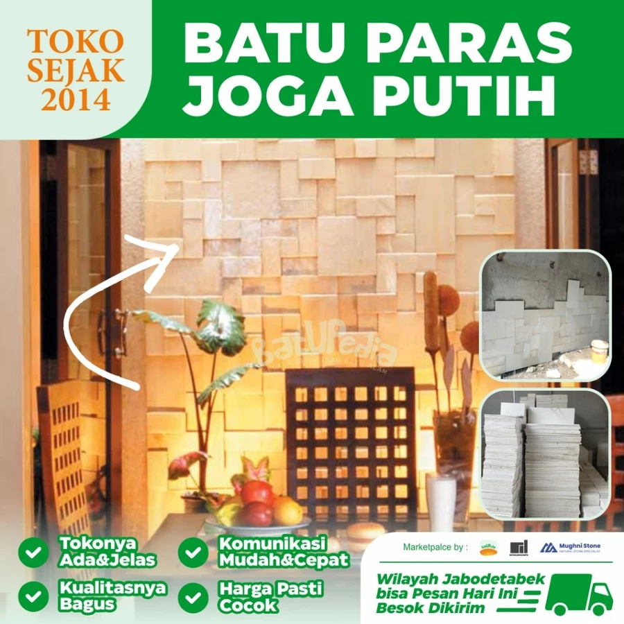 jual batu alam paras jogja putih